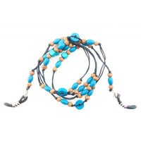 Brillenkoord - Bead Blue - Brillenkoord.nl